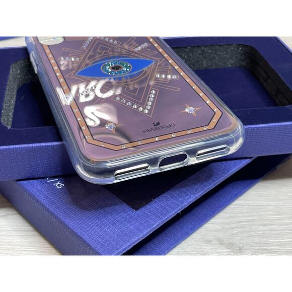 Swarovski Tarot Evil Eye Motif iphone X / XS Case - Picture 9 of 10